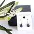 Round Sterling Silver Pearl Drop Earrings Ann - Jewelry
